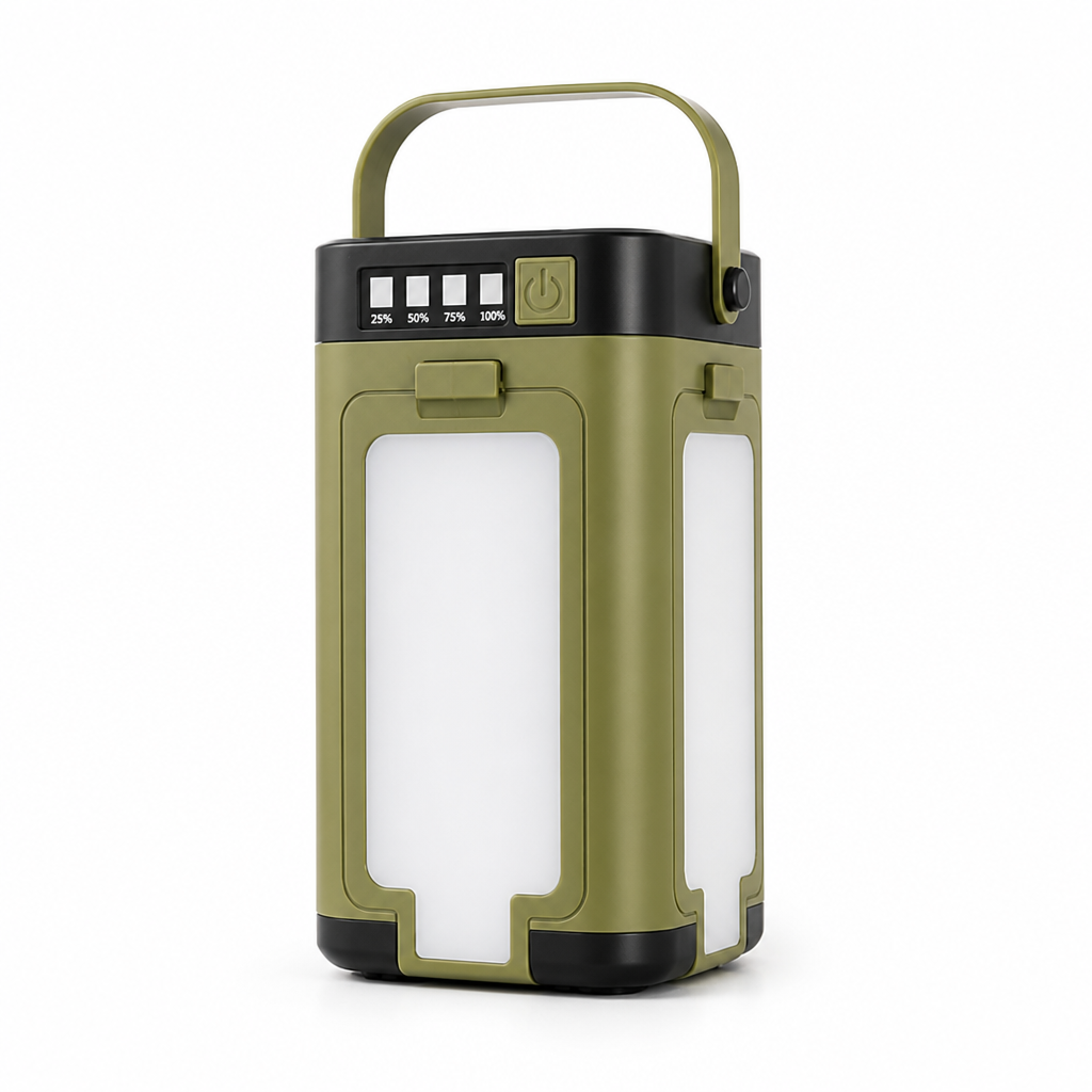 Camping Lantern Foldable Solar Power Bank 6 Light Modes