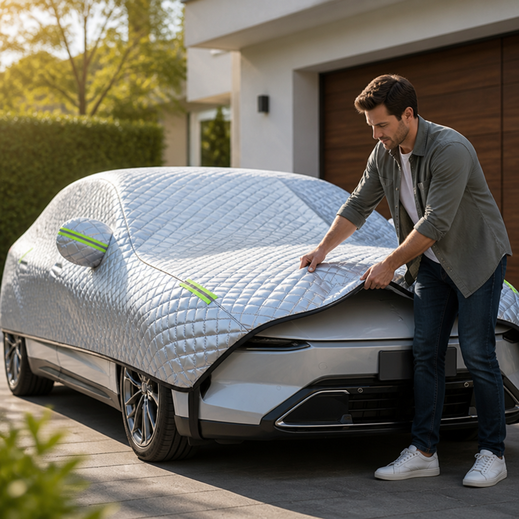 Car Cover Waterproof & UV Protection Elastic Straps