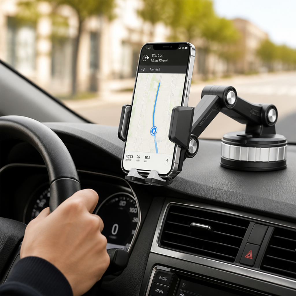 Car Phone Mount Suction Cup 360° Rotating