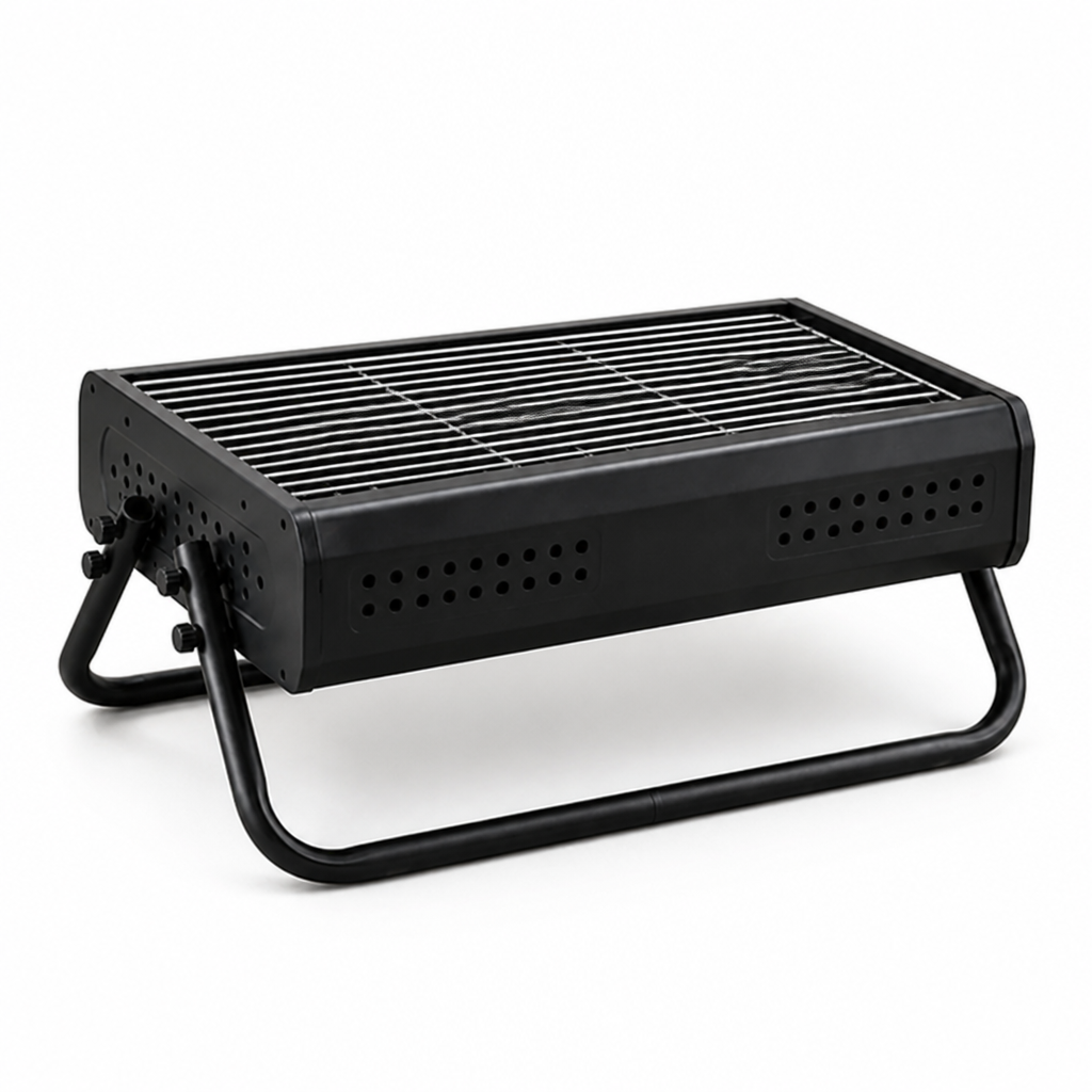 Charcoal Grill Portable Flat-Fold Metal