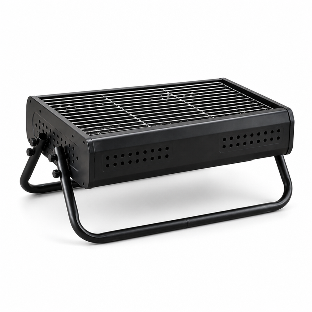 Charcoal Grill Portable Flat-Fold Metal