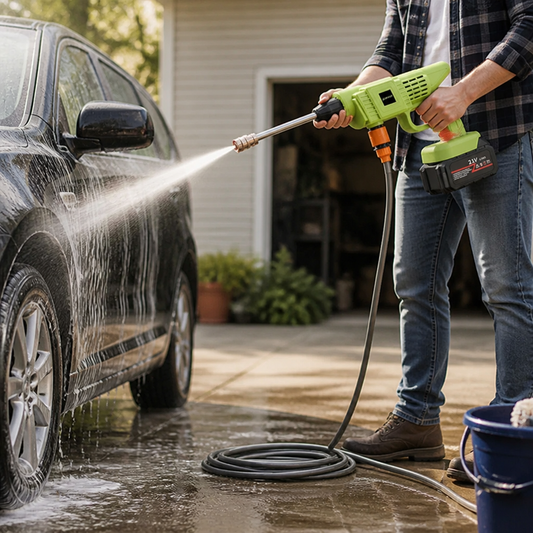 Cordless High-Pressure Jet Car Pressure Washer (Includes 2 Rechargeable Batteries)