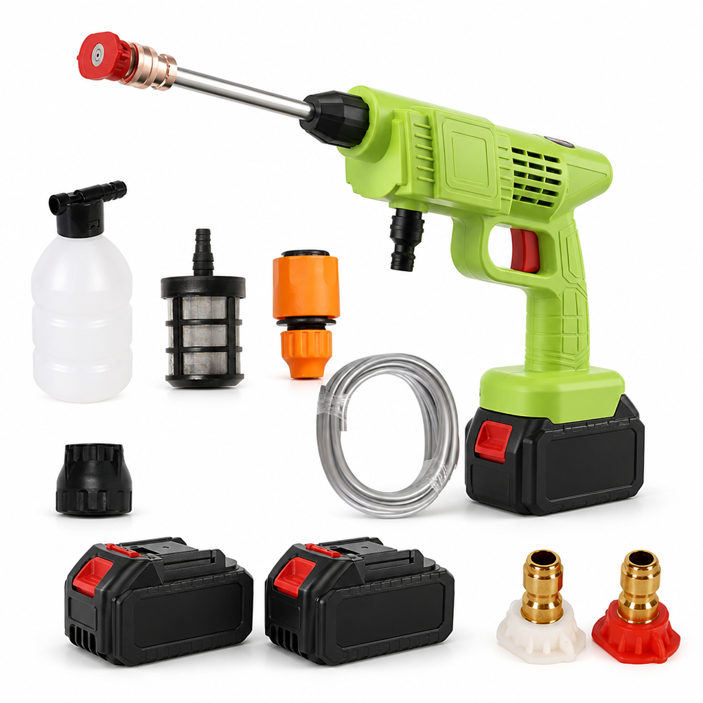 Cordless High-Pressure Jet Car Pressure Washer (Includes 2 Rechargeable Batteries)