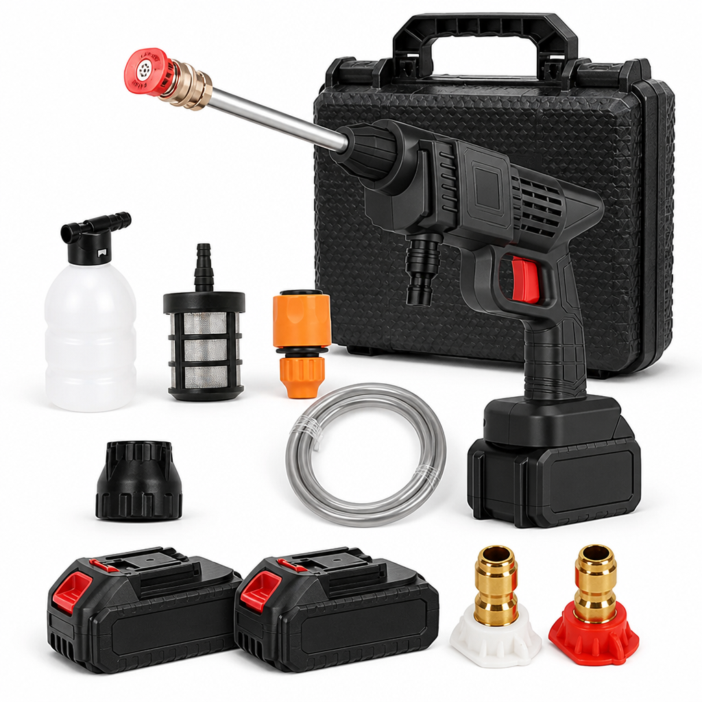 Cordless High-Pressure Jet Car Pressure Washer (Includes 2 Rechargeable Batteries)