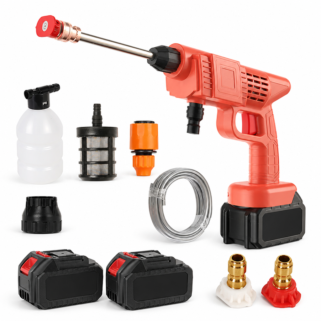Cordless High-Pressure Jet Car Pressure Washer (Includes 2 Rechargeable Batteries)