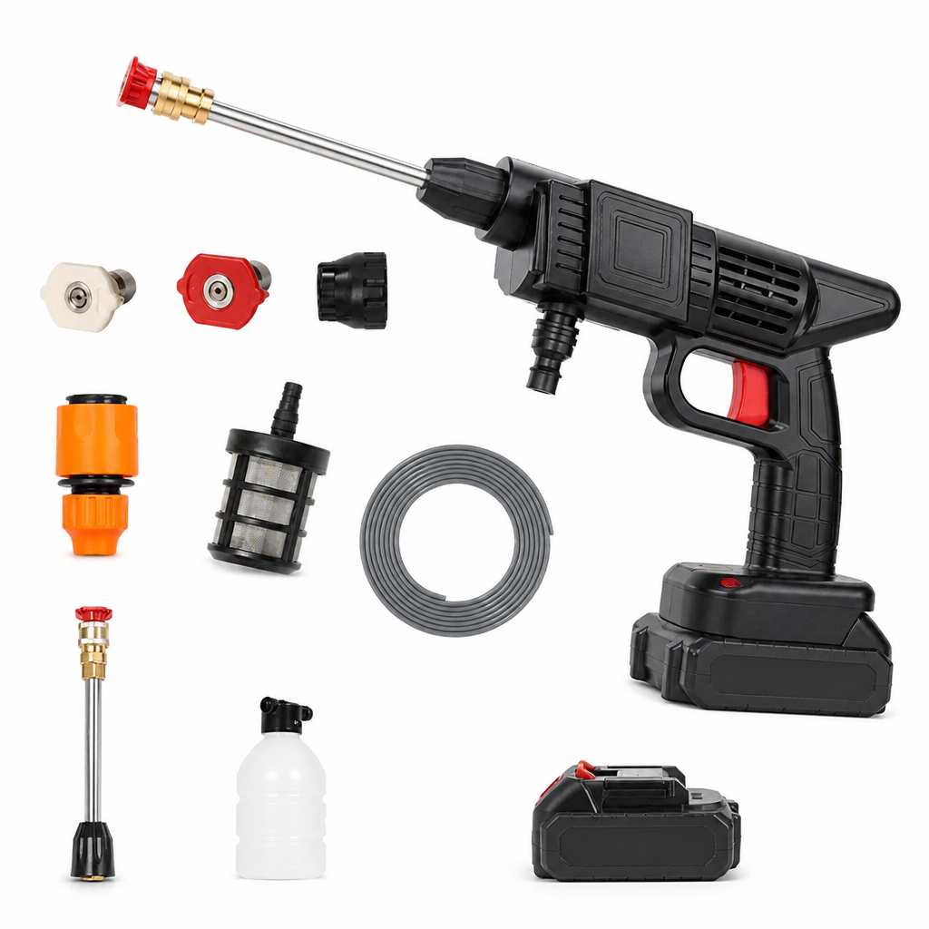 Cordless High-Pressure Jet Car Pressure Washer (Includes 2 Rechargeable Batteries)