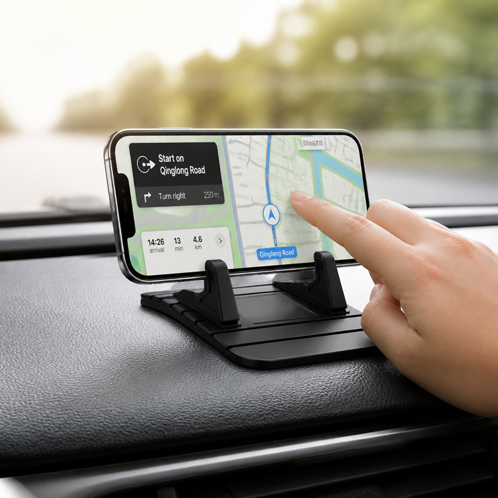 Dashboard Phone Holder Non-Slip Silicone Residue-Free
