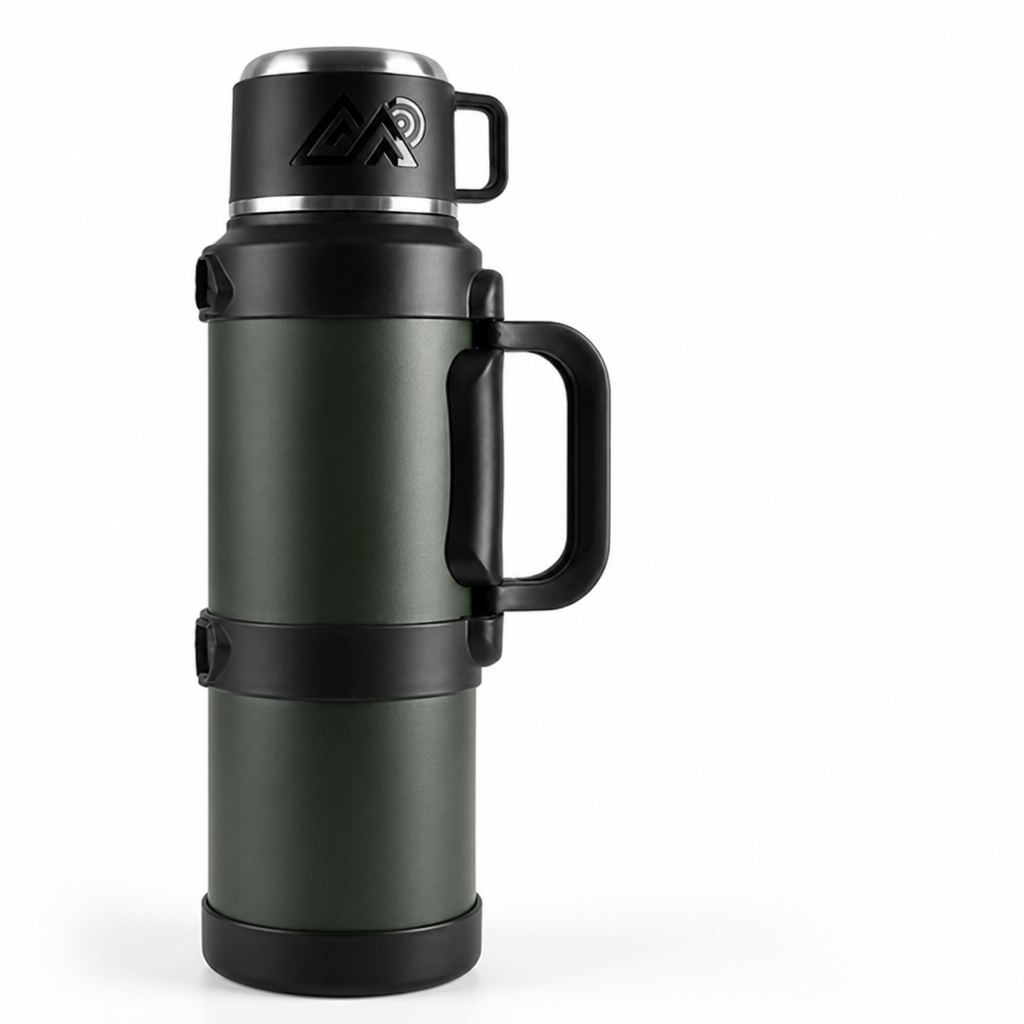 Double-Wall Stainless Steel Thermos Flask With Tea Infuser