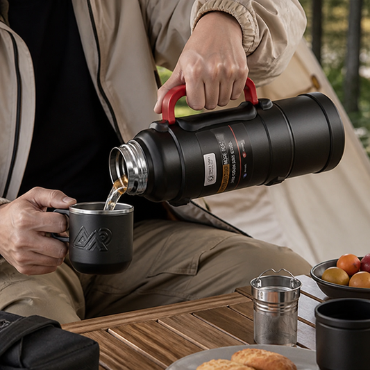 Double-Wall Stainless Steel Thermos Flask With Tea Infuser