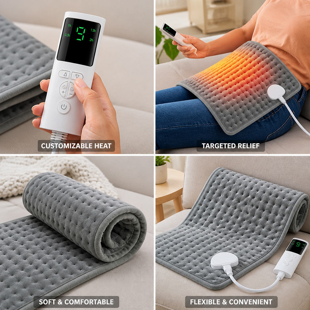 Electric Heating Pad 9 Heat Levels & Timer