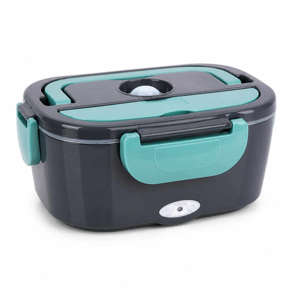 Electric Lunch Box Dual Power & Adjustable Dial Stainless Steel Interior