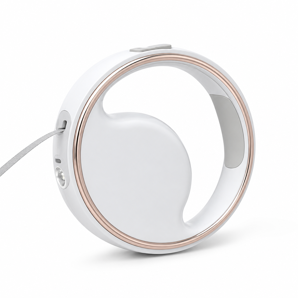 Ergonomic Retractable Dog Leash With LED Light