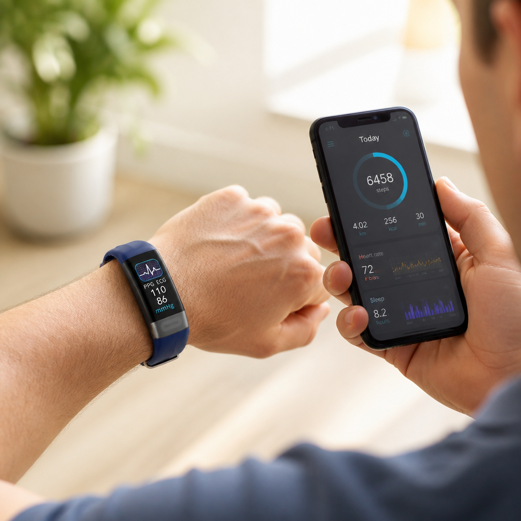Fitness Smartwatch Heart Rate & Sleep Tracker Long Battery