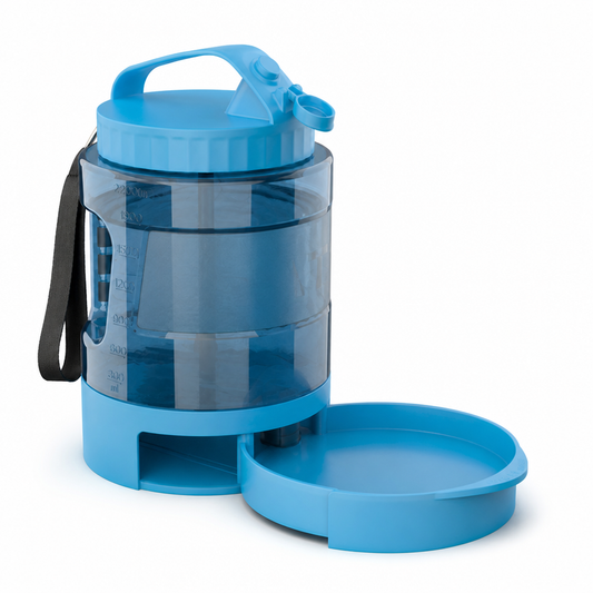 Fold-Out Bowl BPA-Free Dog Water Bottle (74-Oz)
