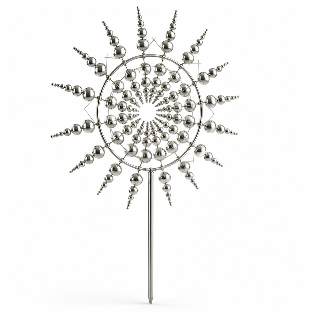 Garden Wind Spinner Weatherproof Metal Ball-Bearing Rotation