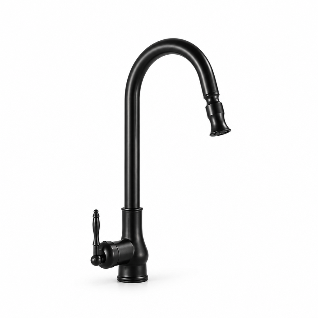 Kitchen Faucet Single-Lever & Pull-Out Spray 360-Degree Swivel