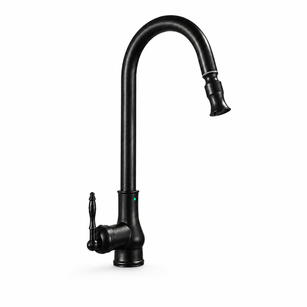 Kitchen Faucet Single-Lever & Pull-Out Spray 360-Degree Swivel