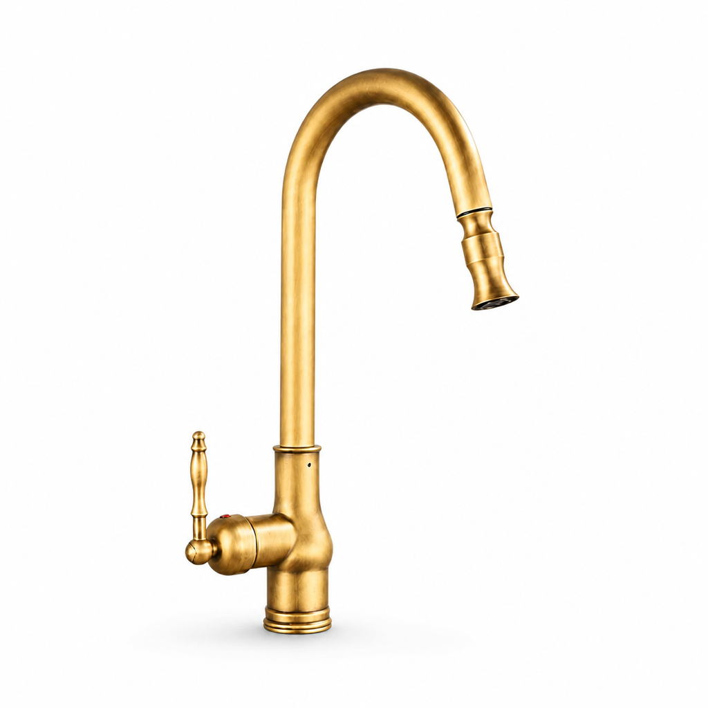 Kitchen Faucet Single-Lever & Pull-Out Spray 360-Degree Swivel