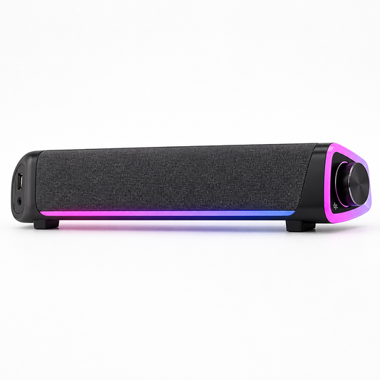LED Gaming Soundbar (Bluetooth, USB & AUX, For PC & Laptop)