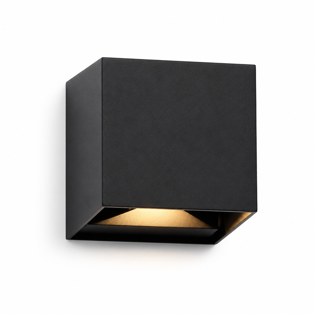LED Wall Light Cube Rechargeable Dimmable Set of 2