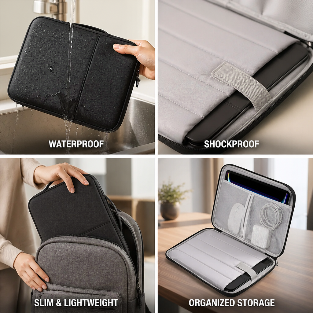 Laptop Sleeve 13.6 Inch Waterproof Shockproof Slim