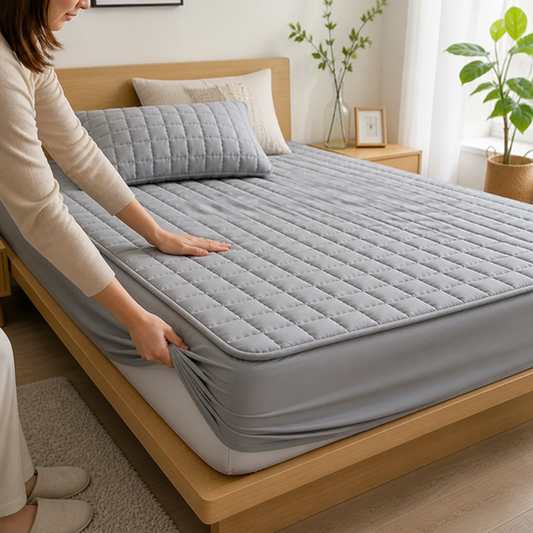 Mattress Protector Breathable & Waterproof Allergen Barrier