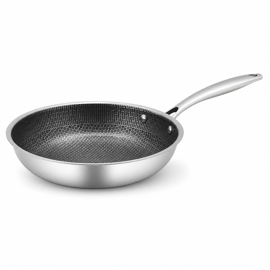 Non-Stick Honeycomb Frying Pan (Induction Compatible, Oven-Safe)