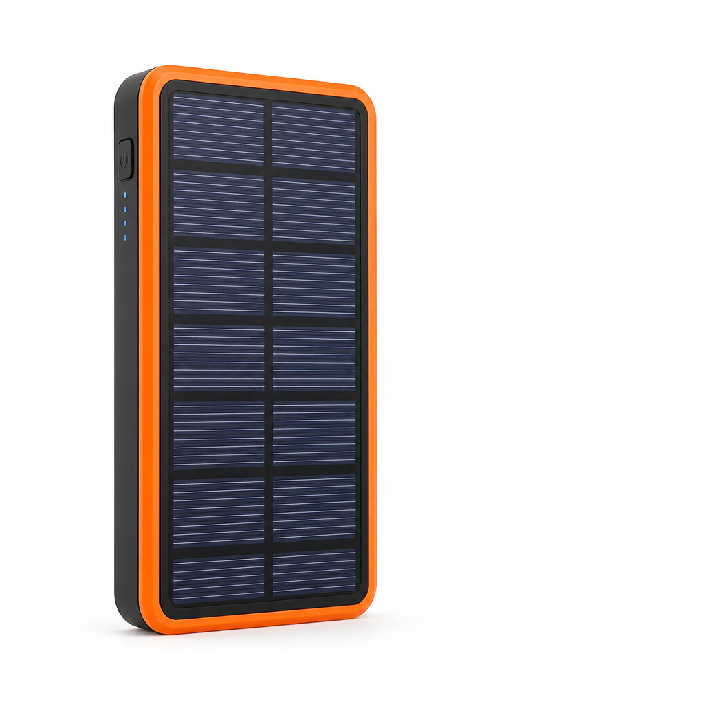 Power Bank Solar High Capacity USB-C & LED Flashlight