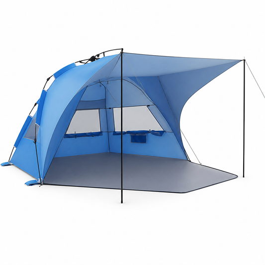Removable Sun Canopy Pop-Up Beach Tent (4-6 People)