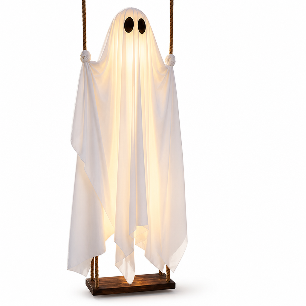 Swinging Ghost Decoration Remote-Controlled Battery-Powered Adjustable Swing