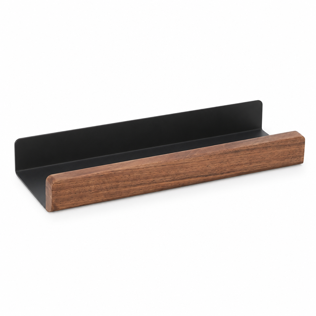 Wall Shelf Wood-Effect No-Drill Space-Saving