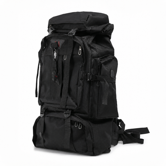 Water-Repellent Nylon Hiking Backpack with Adjustable Straps (80L)
