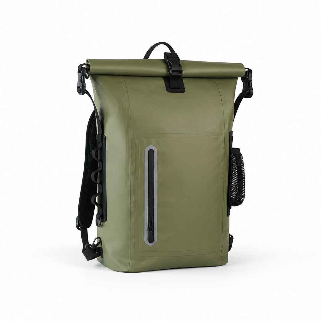 Waterproof Rolltop Backpack With Buckle Closure (25L)