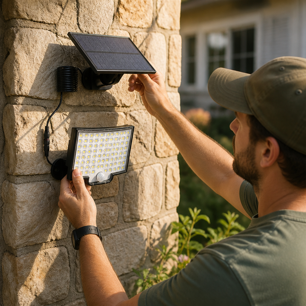 Weatherproof Outdoor Solar Motion Sensor Light (106-LED Panel)