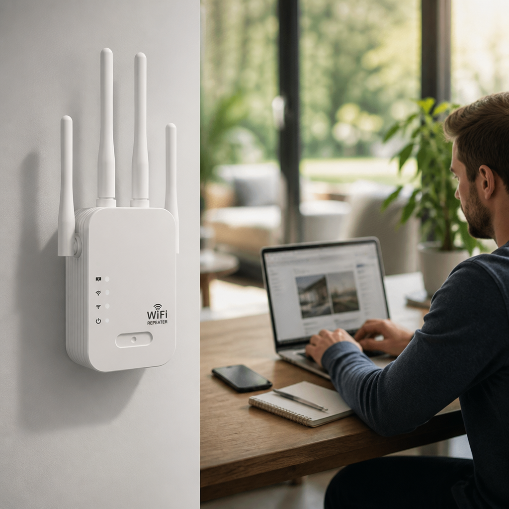 Wi-Fi Extender Dual-Band 1200 Mbps Outdoor Coverage