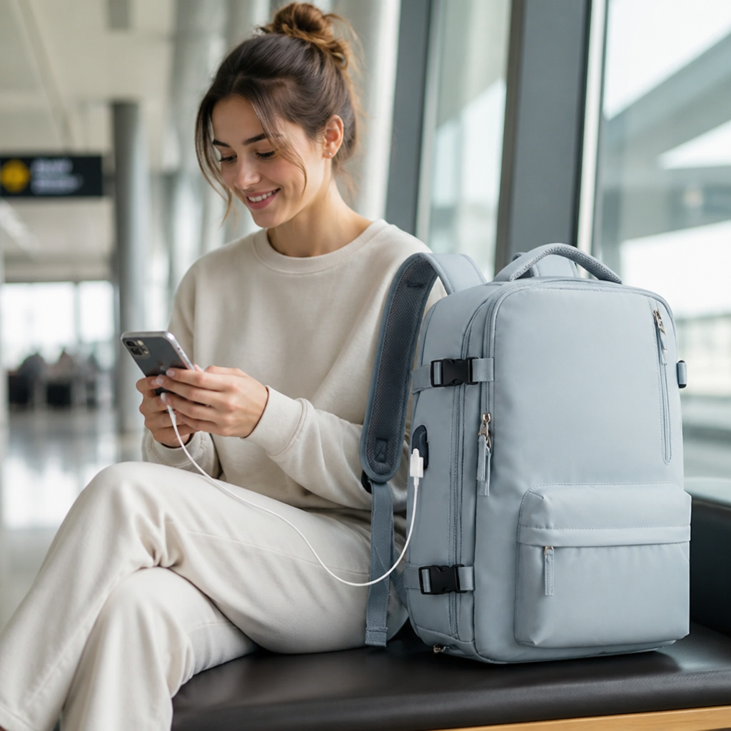 Women's Travel Backpack Water-Repellent Laptop Pocket & Anti-Theft